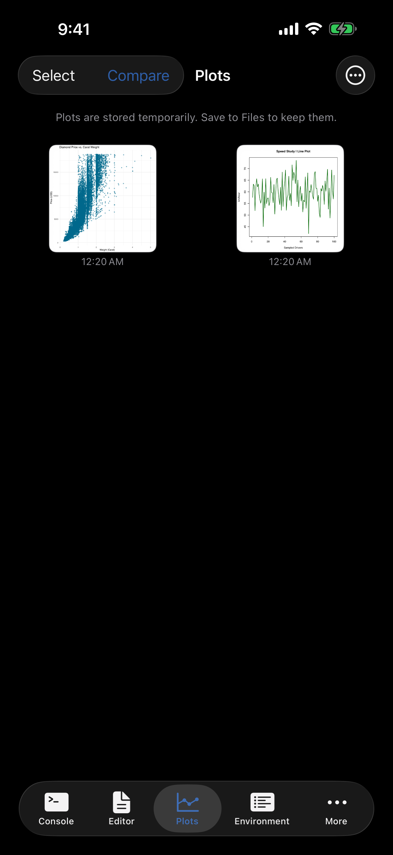 Plot gallery with sine wave